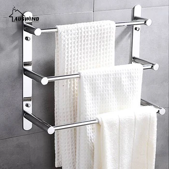 

Modern 304 Stainless Steel Towel Ladder Modern Towel Rack Bathroom Products Wall Mounted Bathroom Accessories 38/48/58