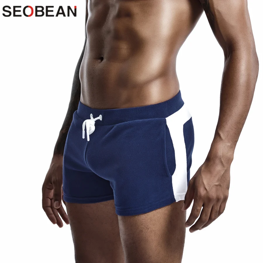 SEOBEAN Men Homewear Shorts Sexy Low Waist Cotton Super Soft Comfortable Home Male Panties Boxer Shorts Casual Short Pants SEOBEAN Men Homewear Shorts Sexy Low Waist Cotton Super Soft Comfortable Home Male Panties Boxer Shorts Casual Short Pants