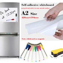 A2 размер эльф-клейкая доска для сообщений памятная Презентация доски наклейки на холодильник белая доска подарок 8 ручка 1 ластик