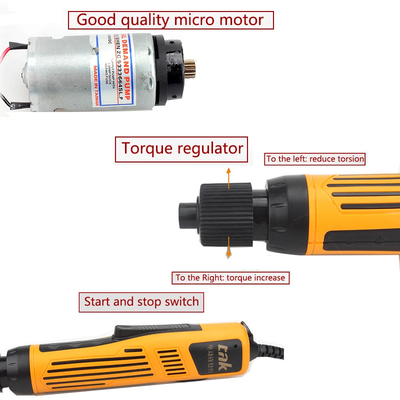 HANDSKIT Portable Cordless Drill DC Lithium-Ion Battery Wireless