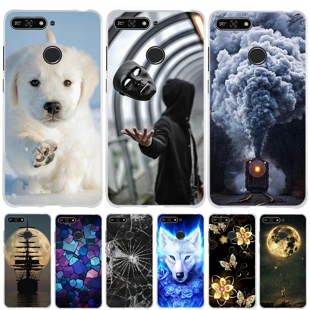 

Case For Huawei Honor 7A Pro Case huawei Y6 Prime 2018 Case Cover Silicon Funda for huawei Honor 7A Pro Y6 Prime 2018 Cover 5.7"