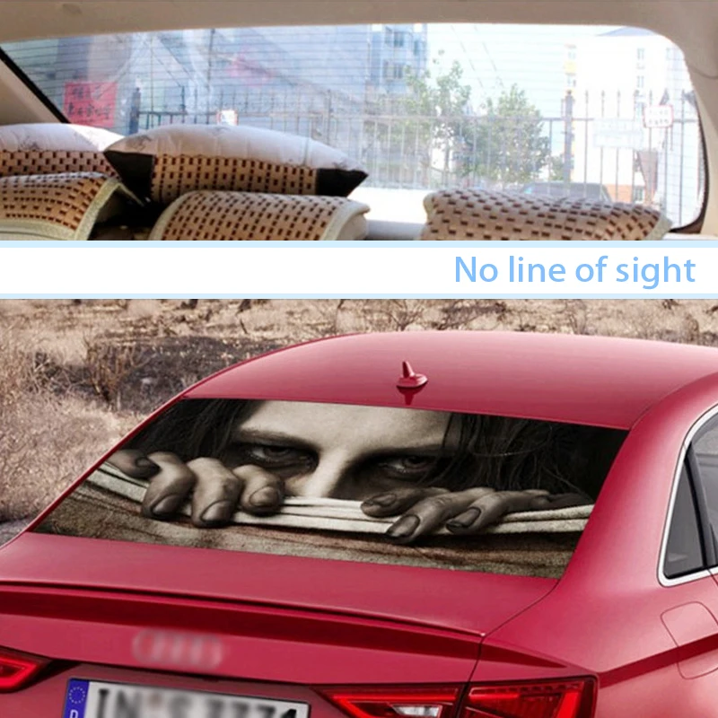 Один из способов видения заднего стекла сетки пленки углеродное волокно автомобильные наклейки для BMW E46 E90 E60 E39 E36 F30 F10 F20 X5 E53 E70 E30 м E87 G30 E34 E92