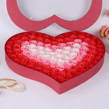 

100 Pieces/Set Bathroom Scented Guest Soap Flower Shaped Rose Petals For Valentine's Day Decoration Flowers