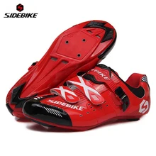 SIDEBIKE профессиональные мужские и женские горные велосипедные гонки дышащая Спортивная обувь MTB спортивные самоблокирующиеся велосипедные ботинки