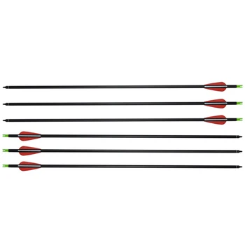 

12 pieces mixed carbon arrows OD 8.8mm spine 500 compound bow use arrows