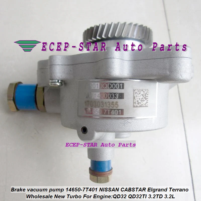 Тормозной вакуумный насос 146507T401 14650-7T401 14650 7T401 для NISSAN CABSTAR Elgrand Terrano двигатель QD32 QD 32TI QD32TI 3.2TD 3.2L