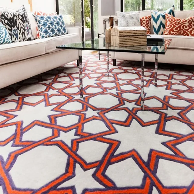 Romantic 3D pattern wedding carpet ,big size luxury wool thicken handmade living room rug, home decoration carpet 3