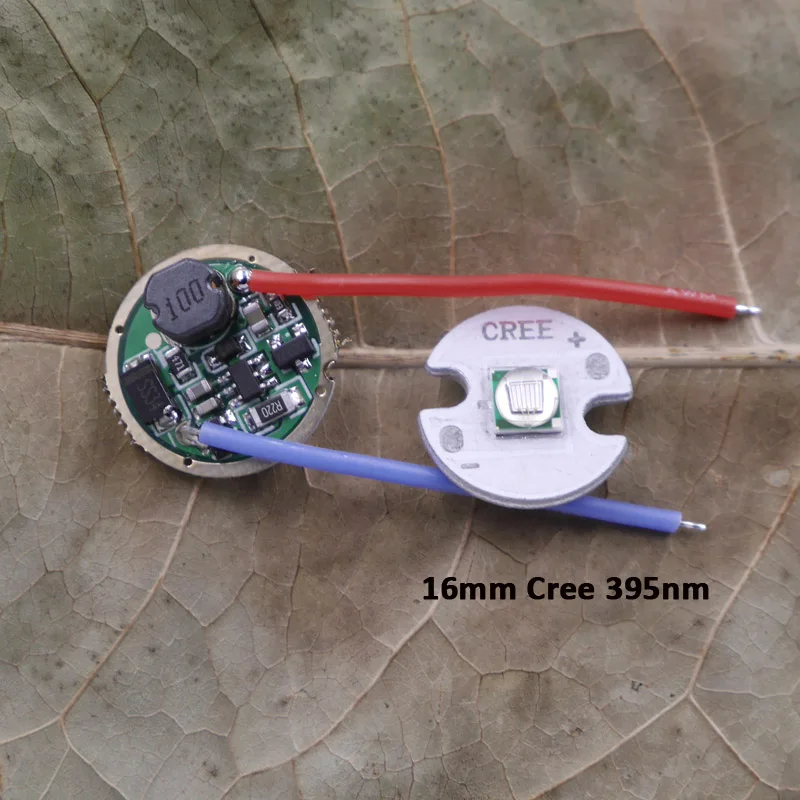 17 мм светодиодный драйвер 1 Режим 900mA печатная плата + УФ светильник Cree 395nm