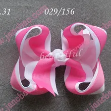 Новые 500 шт. 4." 2 тон волос Лук клипа девушка аксессуары для волос Популярные девушка заколки