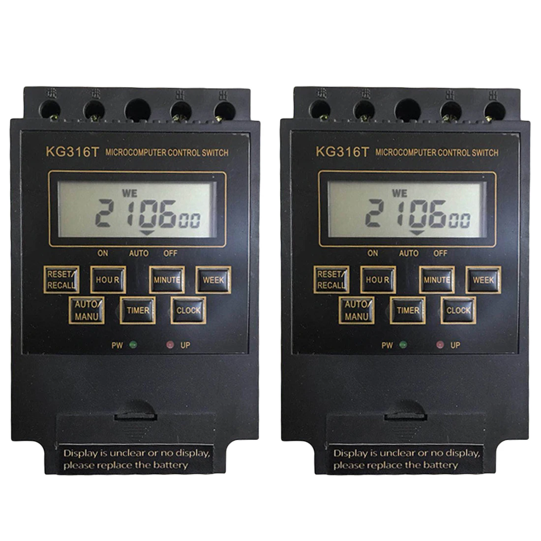 

KG316T AC 220V 25A Din Rail Digital Timer Switch Intelligent Microcomputer Programmable Electronic Timer