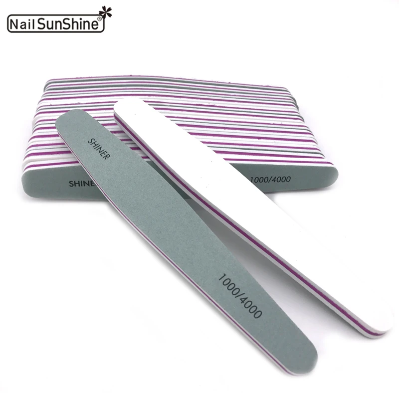 

50pcs/lot Nail Art Buffer Sponge Polish Sanding Buffering Diamond Nail Polishing Manicure Tools 2 way Nail Shiner Nagelvijl kit