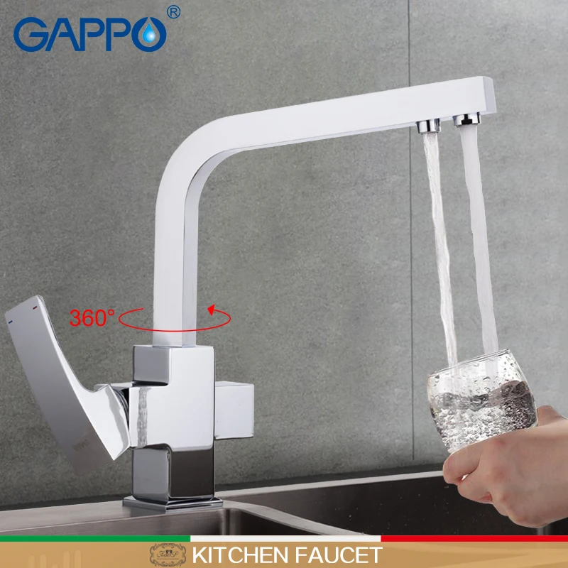  GAPPO Kitchen Faucet with filtered water kitchen sink faucet brass water mixer crane torneira cozin - 32852916744