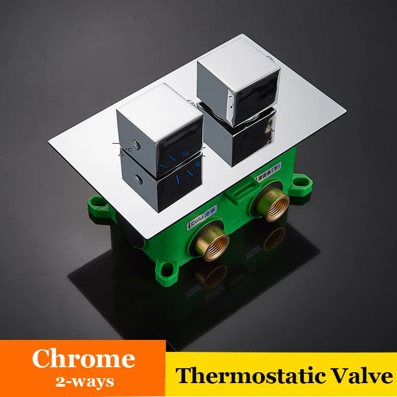 ULGKSD термостатический клапан для душа 2/3/4 скрытый смеситель воды медный клапан воды на выходе используется для Смесители для ванной и душа