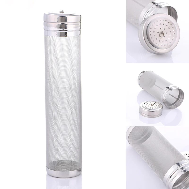 

30*7cm Silver Stainless Steel Beer Filter Mesh Hopper Homebrew Supply Accessories Washable Practical Convenient