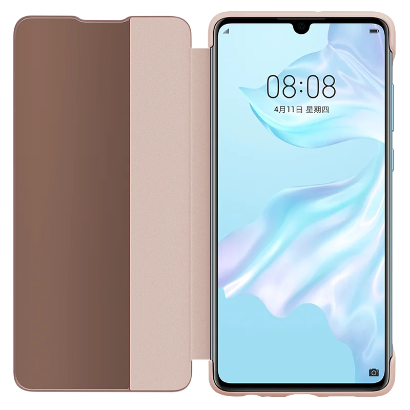 Новинка 2019 HUAWEI P30 смарт вид флип чехол с прозрачным окном ап или блокировка