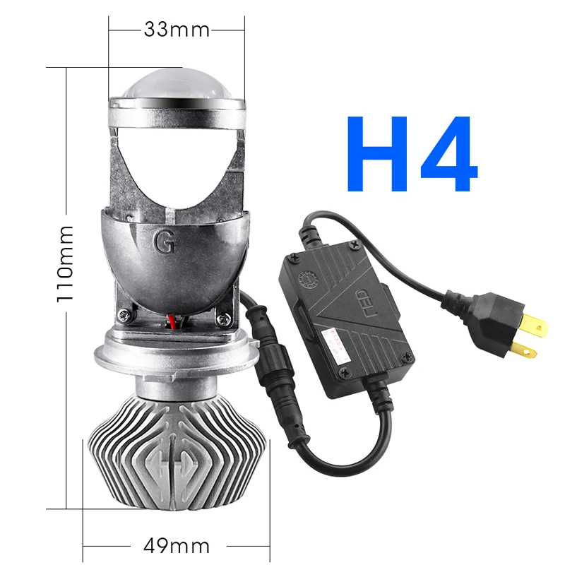 HLXG Автомобильные Светодиодные Компактные Фары H4 Ближний/Дальний Свет LED Лампы