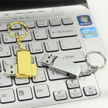 Металлическая Флешка 128 Гб 64 Гб usb флеш-накопитель 32 ГБ 16 ГБ 8 ГБ флеш-накопитель usb флешка портативная Флешка usb карта памяти флэш-диск + кольцо