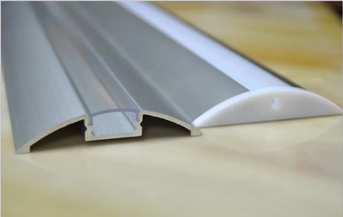 

Angled Surface Mount Aluminum Profile Housing for Flex/Hard LED Strip Lights With Opal Cover, End Caps, 100~300CM, Free shipping