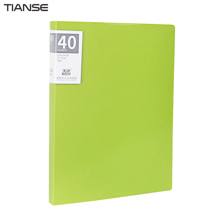 

TIANSE Multilayer File Folder A4 Insert Loose Leaf Book Colorful Student Music Book Folder Data Book 40 Pages