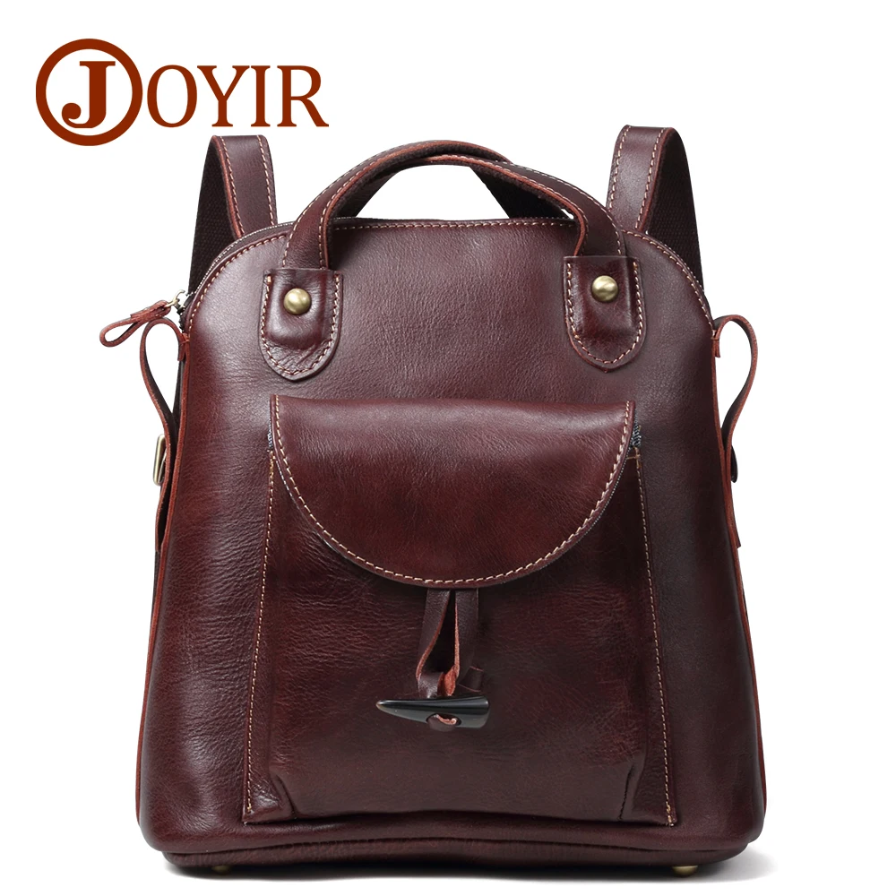 JOYIR Women's Backpack Genuine Leather Vintage School bags for Teenagers Girls Female Backpacks Women Travel Backpack Bags 3011 JOYIR Women's Backpack Genuine Leather Vintage School bags for Teenagers Girls Female Backpacks Women Travel Backpack Bags 3011