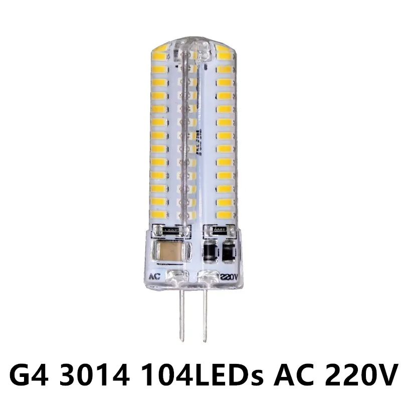 10 шт. G4 Светодиодный светильник DC12V 24 48 96 104 вместо 15 Вт-30 Вт галогенная лампа 360 градусов энергосберегающий светильник с кристаллами