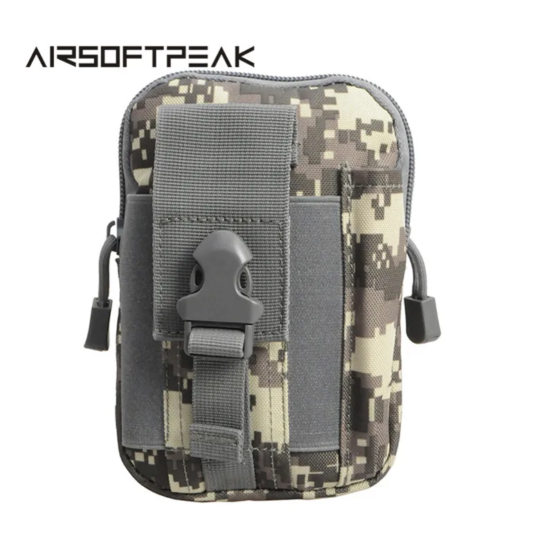 AIRSOFTPEAK Тактический мешок Molle Поясная сумка Спортивный подсумок Военный комплект Телефонный чехол для Iphone 7 Сумки для охоты