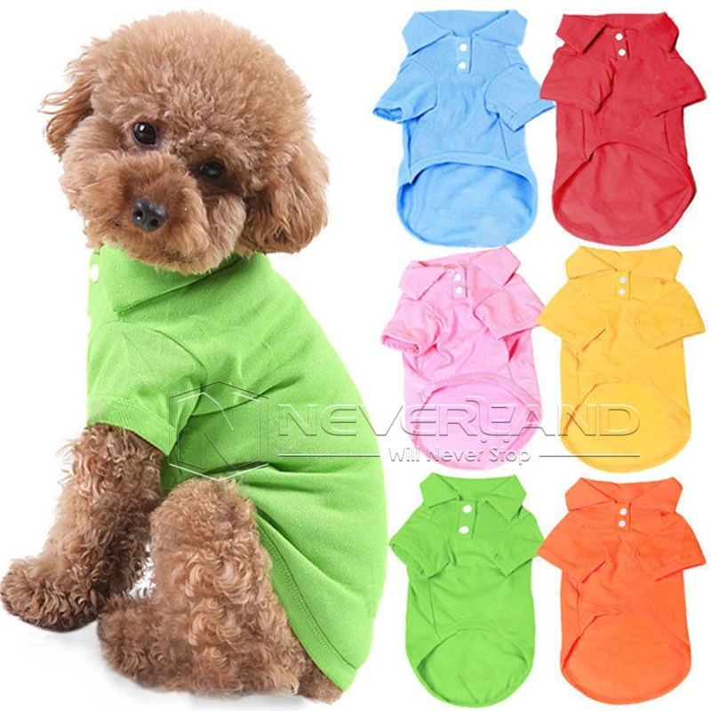 XS S M L XL Boyut Pet Köpek Kedi köpek Sevimli Polo T Shirt Suit Giyim Kıyafet  kıyafet Coats Giyim Ücretsiz Nakliye Tops|pet dog|dog puppy clothingdogs  pets clothing - AliExpress