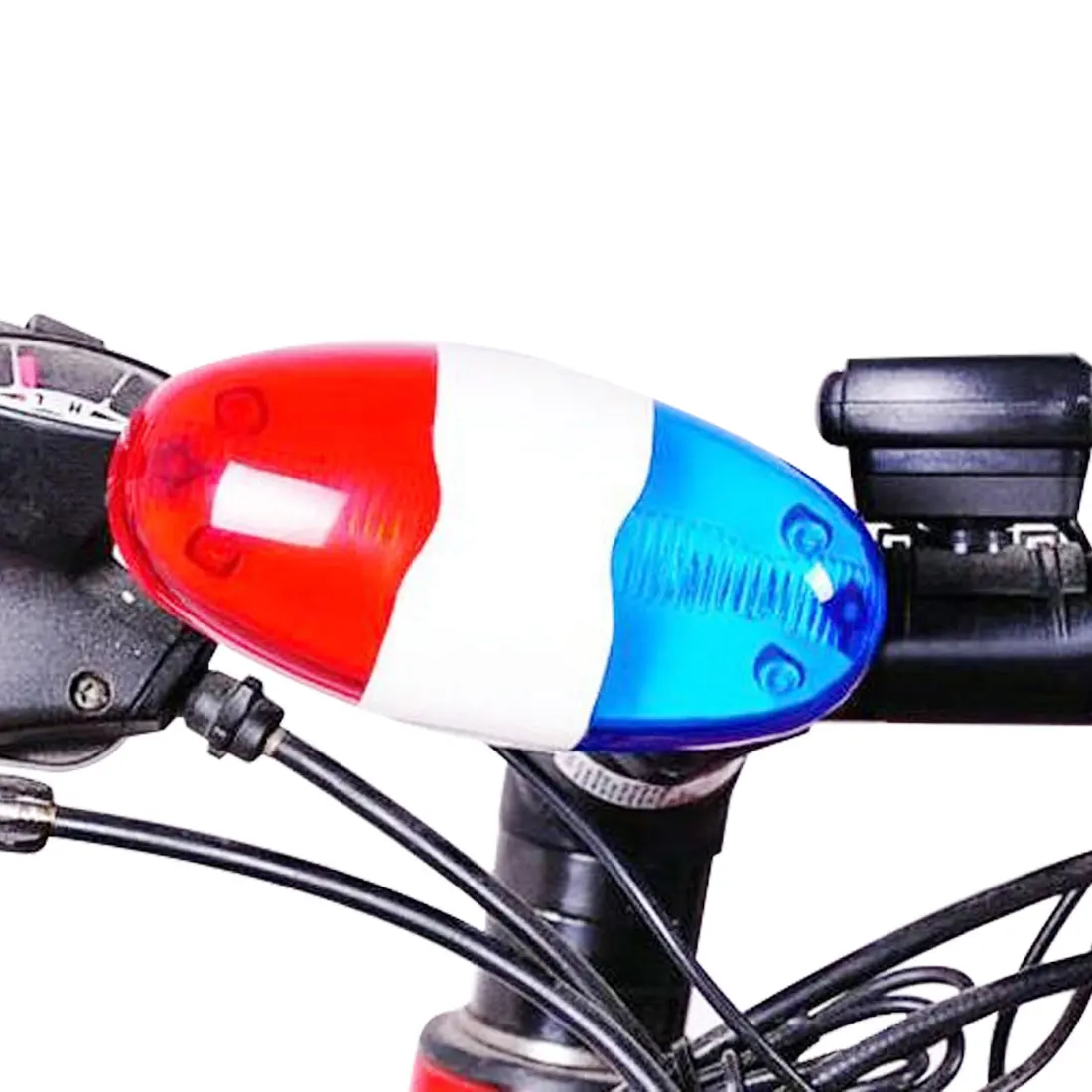 

2019 Hot 6 LED hot Practical Bicycle Bike Police Front Light Warning Siren Cycling Electric Horn Bell