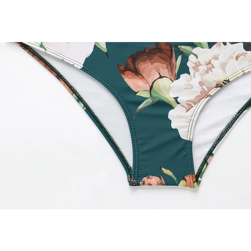 NASHAKAITE Mathing купальник Семейные комплекты печати бикини с начесом комплект для мамы и дочки пляжная одежда купальники