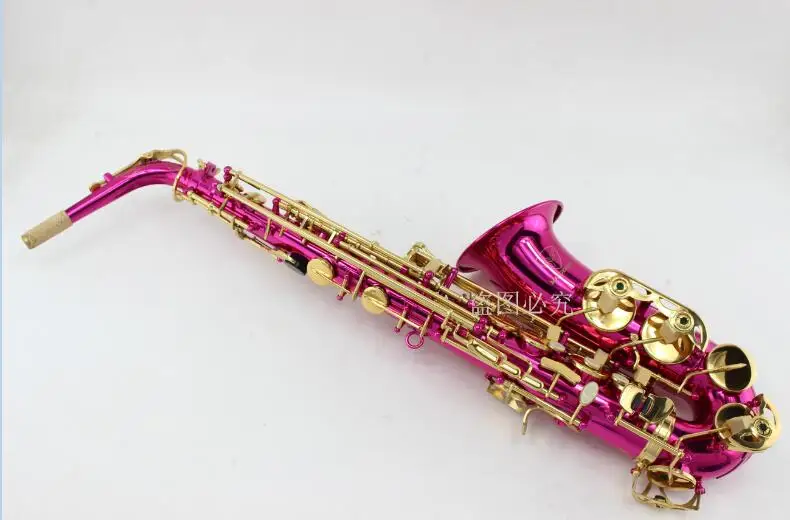 

New Alto Saxophone Eb Tune MARGEWATE Red Surface Gold Plated Key Sax With Case And Mouthpiece Brand Musical Instrument
