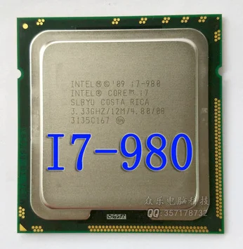 Процессор intel i7-980 i7 980 I7-980 процессор 3,33 ГГц 32 нм шестиядерный 130 Вт разбитые кусочки I7 980