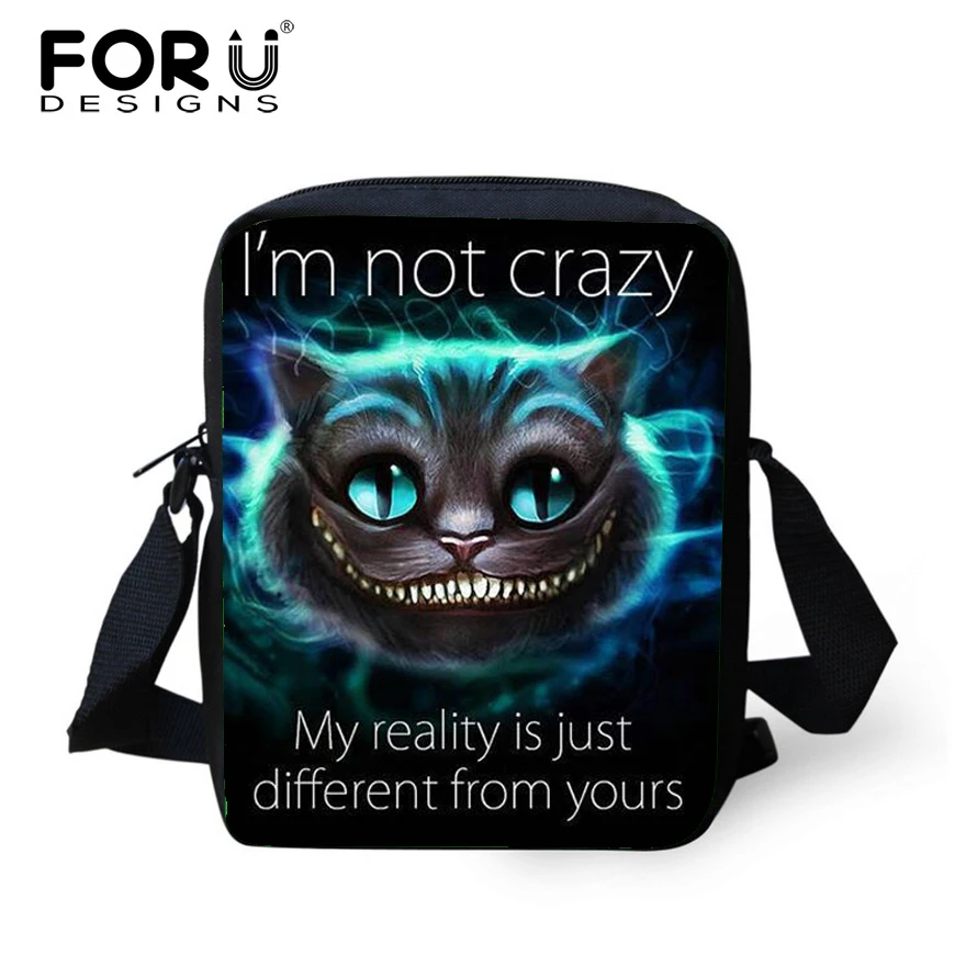 FORUDESIGNS/женские сумки через плечо с 3D рисунком кота дизайнерские пандой для
