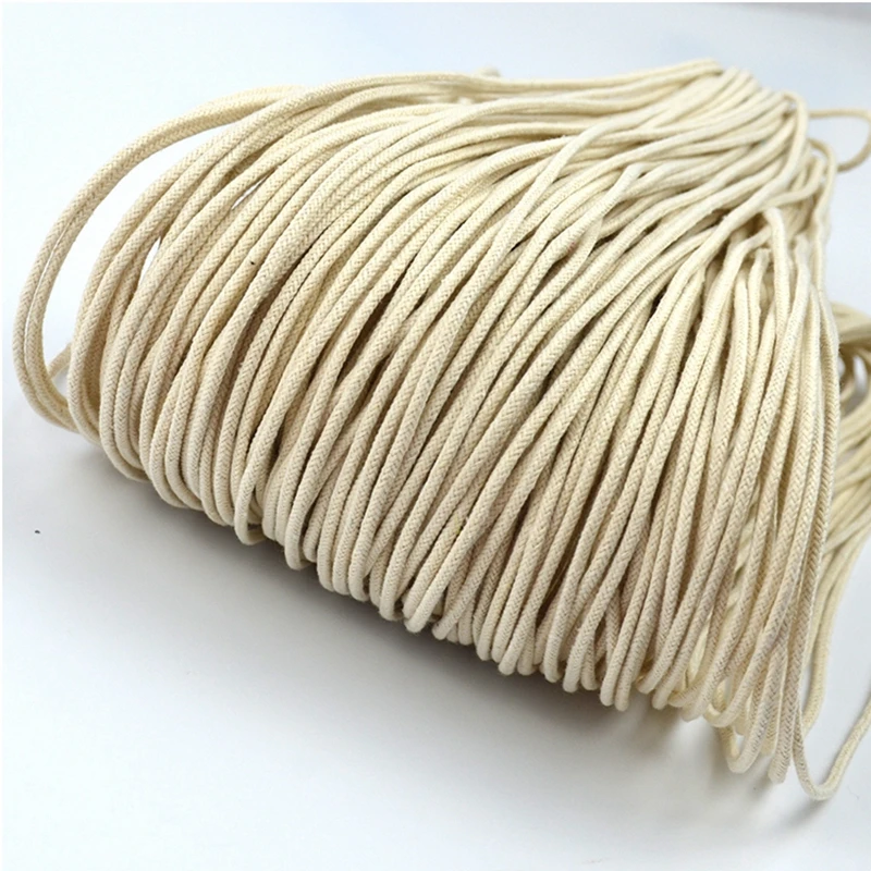 100 Meters 5mm Cotton Rope Cords Craft Decorative Twisted Thread DIY  handmade Accessories home Decoration Cord wholesale