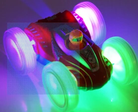Children Toy Stunt Car with Light Music Electric Toy Dancing Dump Car Sided Inertia Dumper Rolling
