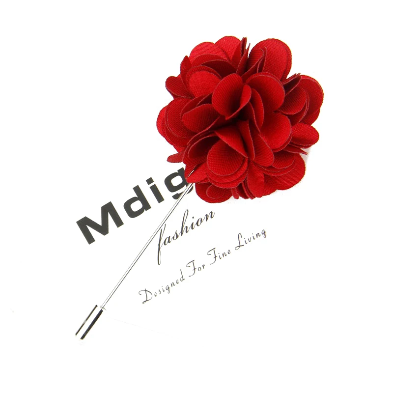 

Mdiger Brand Colorful Flower Brooch For Men's Suit Brooches Lapel Pin for Wedding or Party Handmade Brooch Corsage Boutonniere
