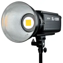 Godox SL-100W непрерывная съемка свет белая версия, 2400LUX студия светодиодный непрерывный видео свет Bowens крепление