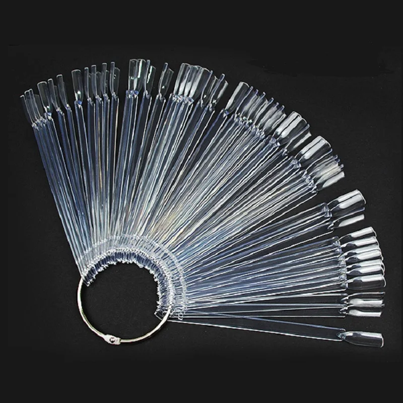 

Girl2girl Clear Fake Nail Full Cover Plastic False Nail Transparent Sticks Art Display for Nail Salons DIY Official Store