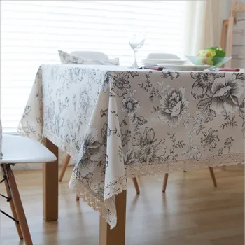 

Decorative Table Cloth Cotton Linen Tablecloth Rectangular Tablecloths Dining Table Cover