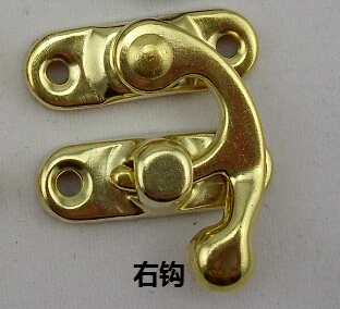 

10Pcs gold Jewelry Box Hasp Latch Lock 49*39mm with Screws