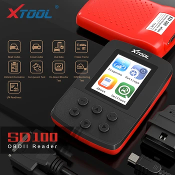 XTOOL SD100 Full OBD2 Code Reader Scan Tools OBD2 Car Diagnostic Tools Better Than ELM327 Multi-Language Free Update 2