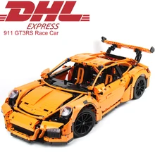 2017 New 2704Pcs Technic Figures GT3RS Race Car Model Building Kits Blocks Bricks Christmas Toys For Children Compatible 42056