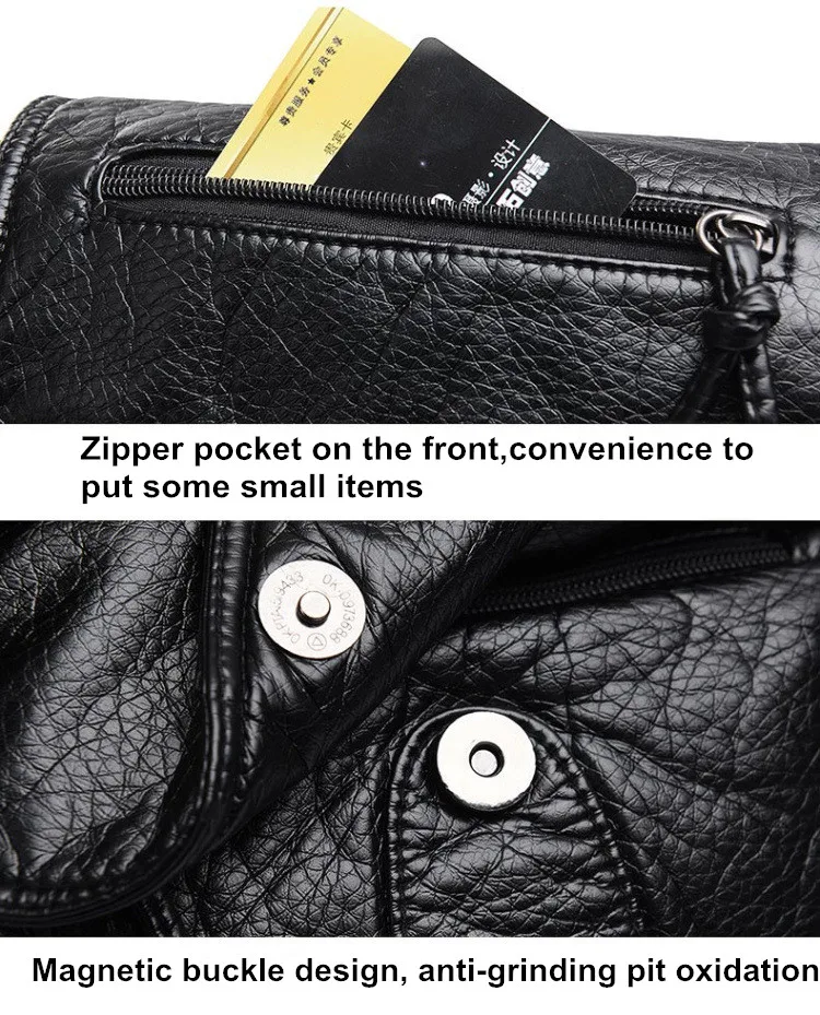 Brand Women Messenger Bags Crossbody PU Leather Shoulder Bag High Quality Women Bags Handbags khaki 25cm*22cm*3cm 9