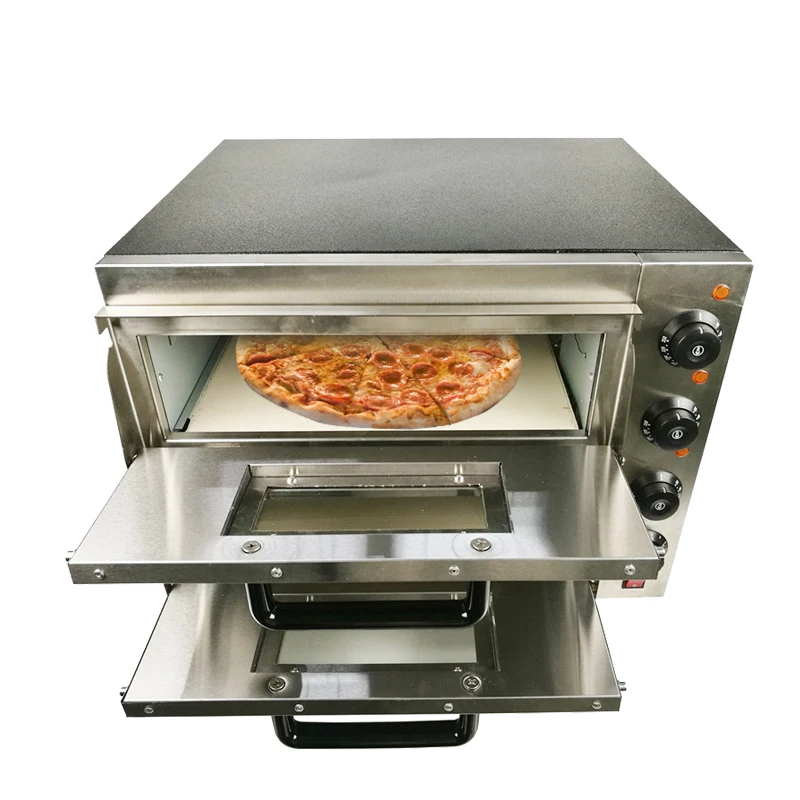

Newest high quality double layer pizza oven for commercial or home use for making various delicious food as egg tart cake pizza