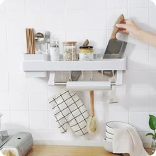 Кухонная стойка, не перфорированная, многофункциональная настенная стойка для хранения приправ, кухонная утварь, подставка для ножей wx8110959