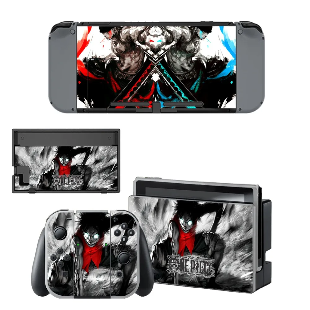 Аниме One Piece Луффи Наклейка Виниловая наклейка для Nintendo переключатель NS консоль +