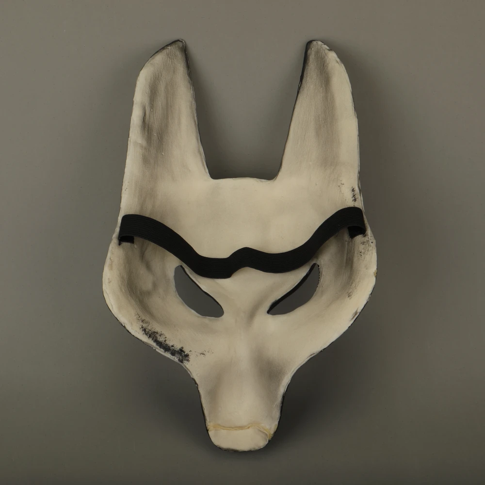 Egyptian Anubis Cosplay Face Mask Latex Foam Canis spp Wolf Head Jackal Animal Masquerade Props Party Halloween Fancy Dress Ball (4)