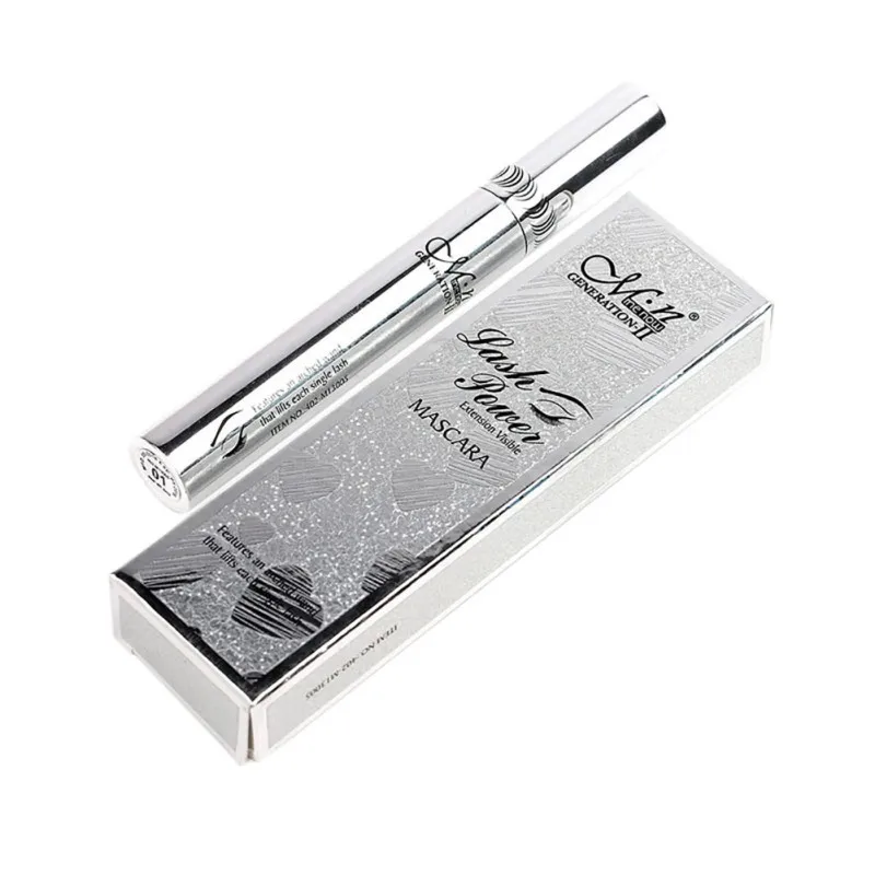 mascara in silver tube