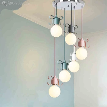 

Macarons Lovely color Iron art Hang lamps pendant lights led lights for home nordic pendant light fixtures loft style hanging
