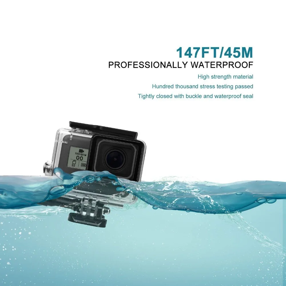 Водонепроницаемый защитный корпус чехол для дайвинга GoPro HERO 7 черный (2018) 6 5 с