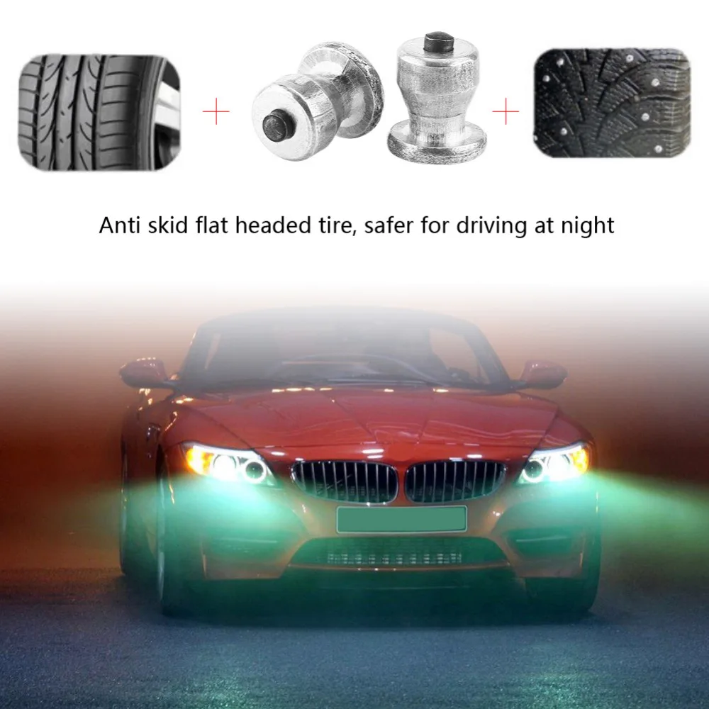 

Tire Stud Small Screws Hard Alloy Snow Nail Anti-Slip Screws For Automobile Tire Stud Screws Auto Car Accessories 100 Pcs 8*10mm